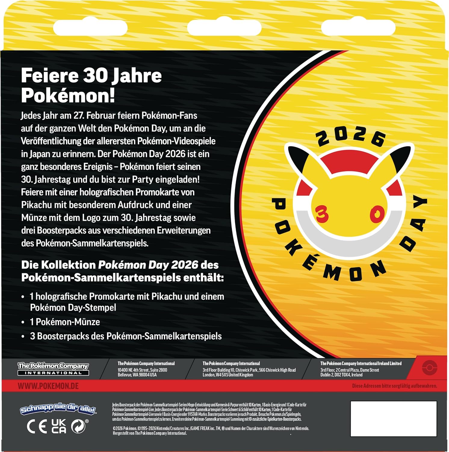 Pokémon-Sammelkartenspiel: Kollektion Pokémon Day 2026 (deutsch)