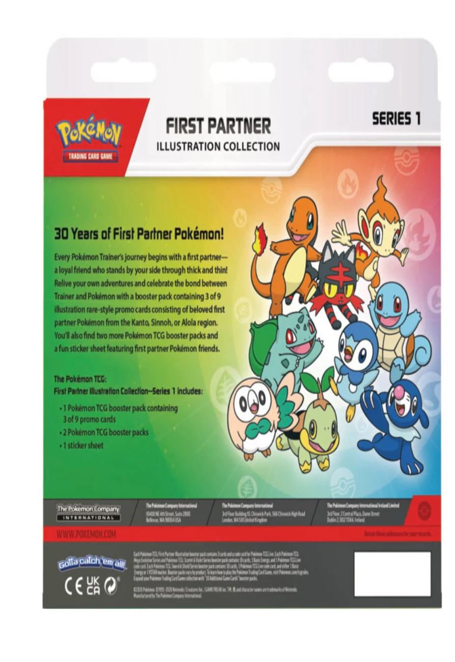 Pokemon First Partner Illustration Collection - Series 1 ENGLISH