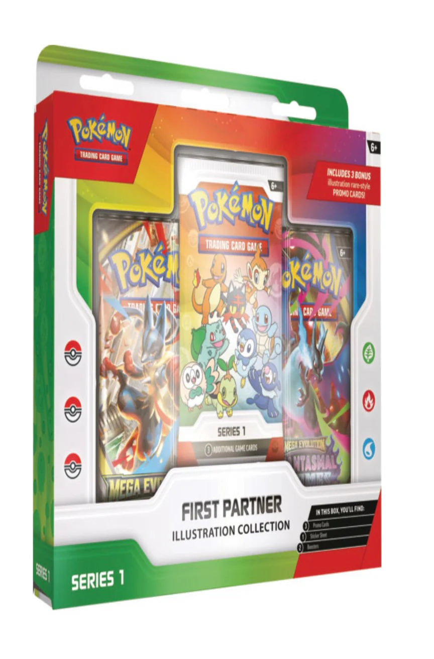 Colección de ilustraciones de los primeros compañeros Pokémon - Serie 1 INGLÉS