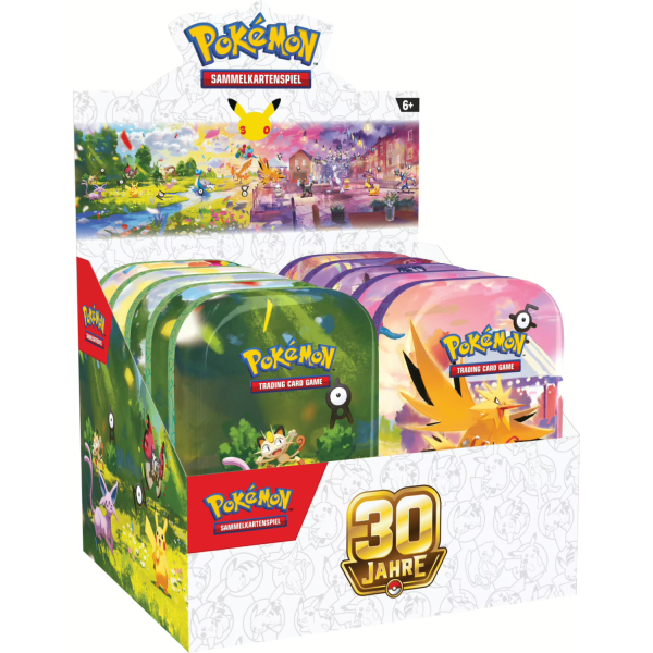 Pokémon 30 Jahre Mini Tin Display Deutsch