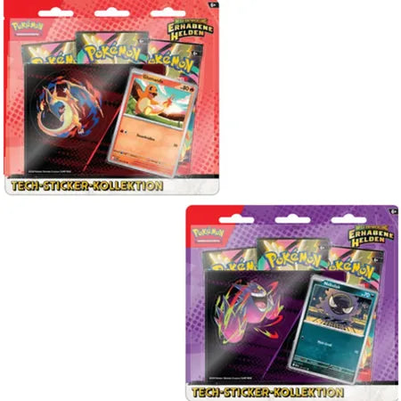 Pokemon Tech-Sticker-Kollektion Mega-Entwicklung - Erhabene Helden (zufälliges Design)