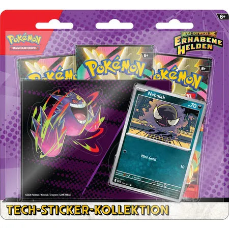 Pokemon Tech-Sticker-Kollektion Mega-Entwicklung - Erhabene Helden (zufälliges Design)