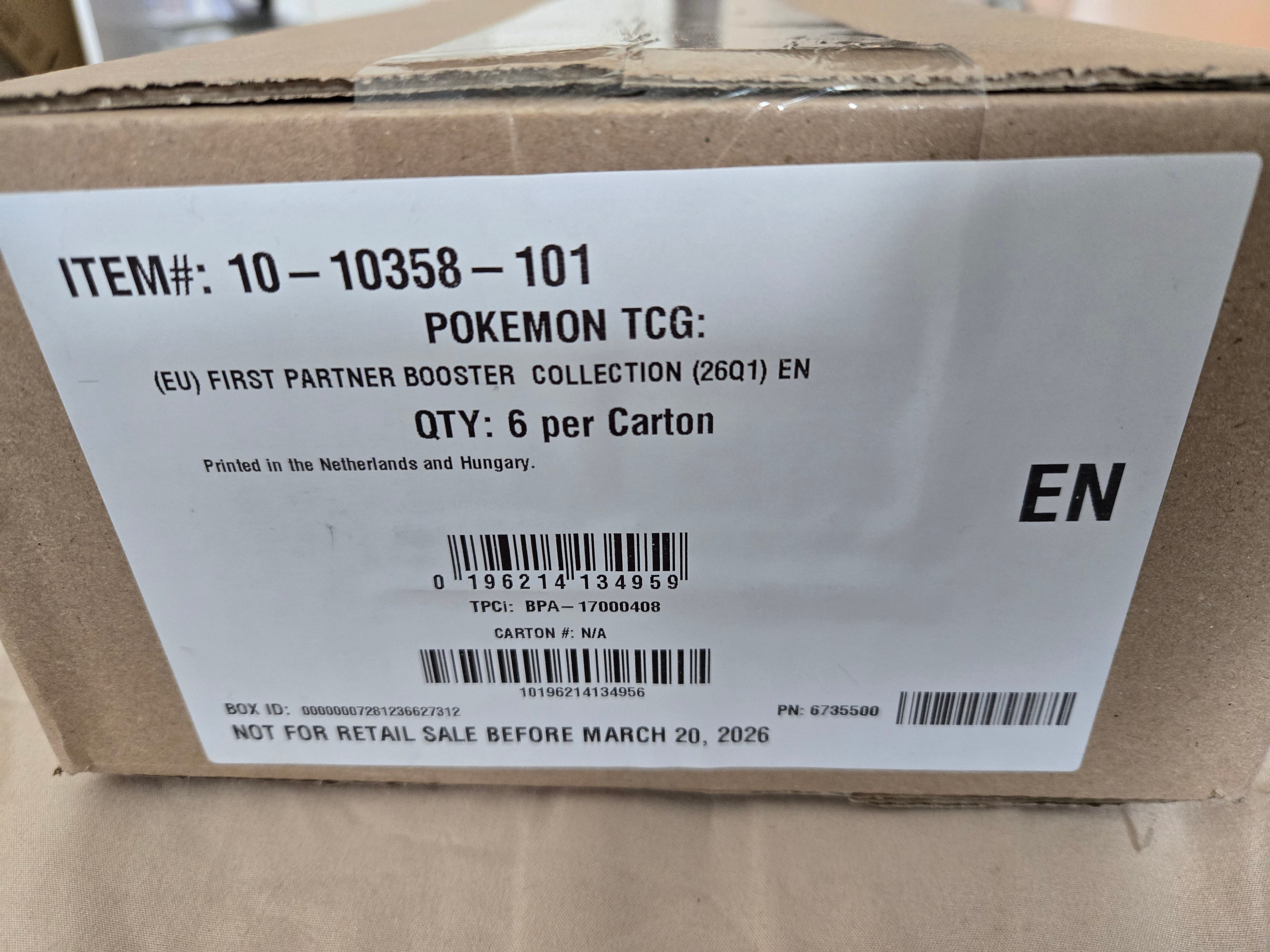 Pokémon First Partner Illustrations-Collection ENG Sealed Case