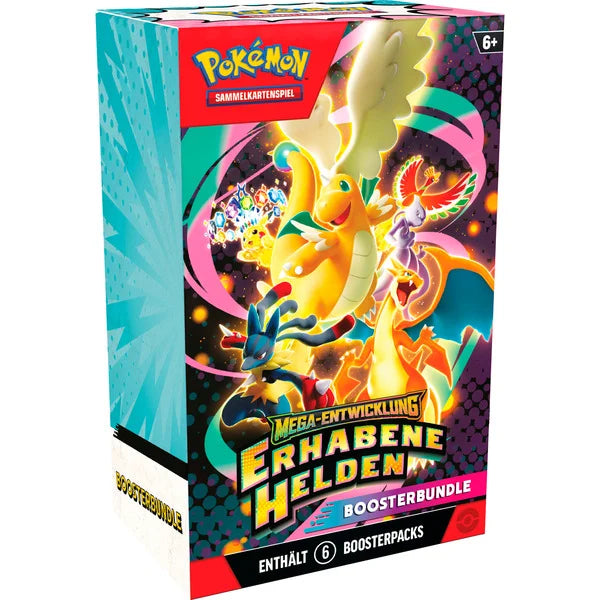 Pokémon-TCG: Mega-Entwicklung - Erhabene Helden - Boosterbundle, Sammelkarten